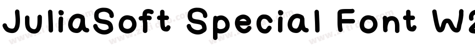 JuliaSoft Special Font W2字体转换